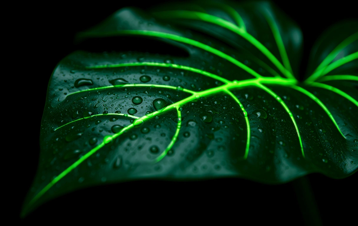 Macro view of vibrant natural botanicals